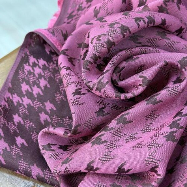 Jacquard de Viscose Pied Dupla Face