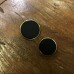 Botão Fosco Preto com Dourado Trabalhado Menor - 12625