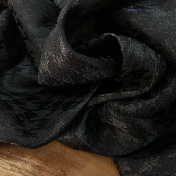 Cetim Pied Poule Dolce Black