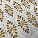 Laise Off White Marrom Castor Bordada 