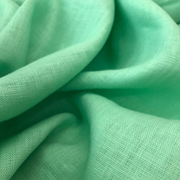 Linho Puro Verde Menta BR
