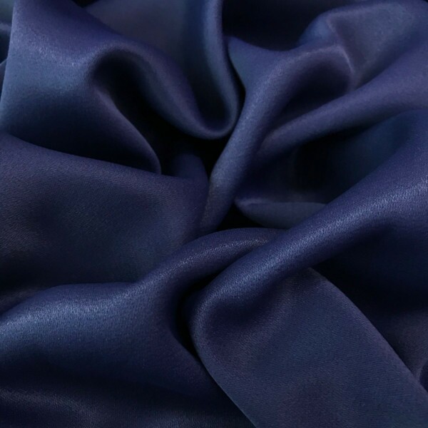 Crepe Patou de Acetato Azul Noite