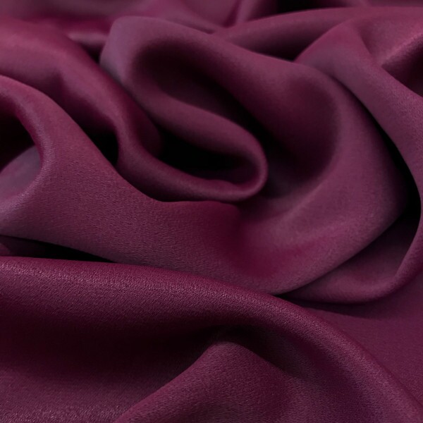 Crepe Patou de Acetato Burgundy