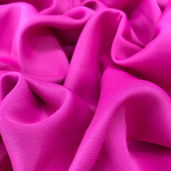 Crepe Patou de Acetato Hot Pink