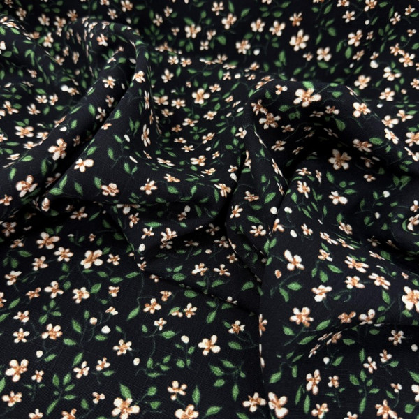 Viscolinho Liberty Bege e Preto 