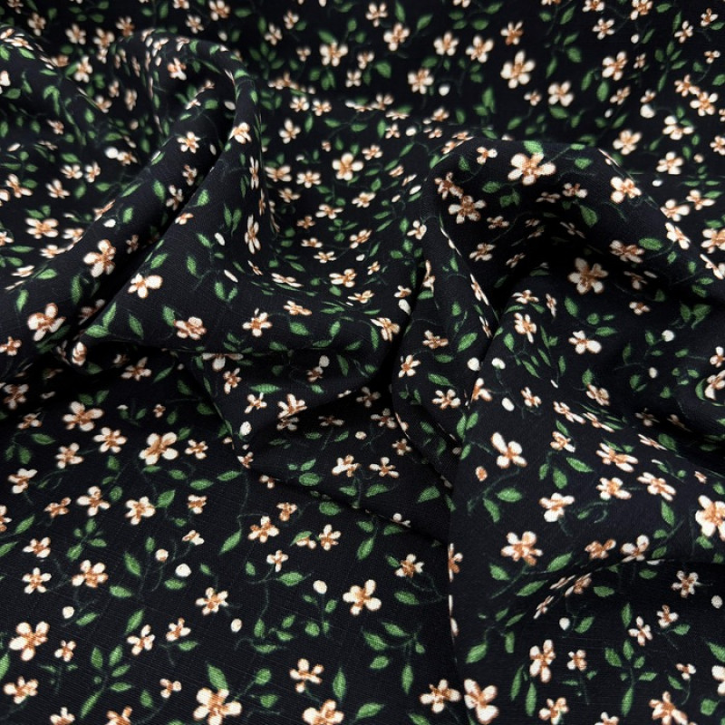 Viscolinho Liberty Bege e Preto Viscolinho Liberty Bege e Preto