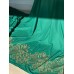 Algodão Pele de Ovo com Barrado Bordado Verde Algodão Pele de Ovo com Barrado Bordado Verde