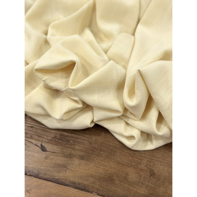 Linho Misto Belga Amarelo Manteiga