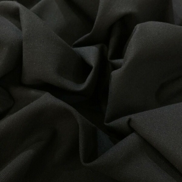 Linho Misto Liso Preto