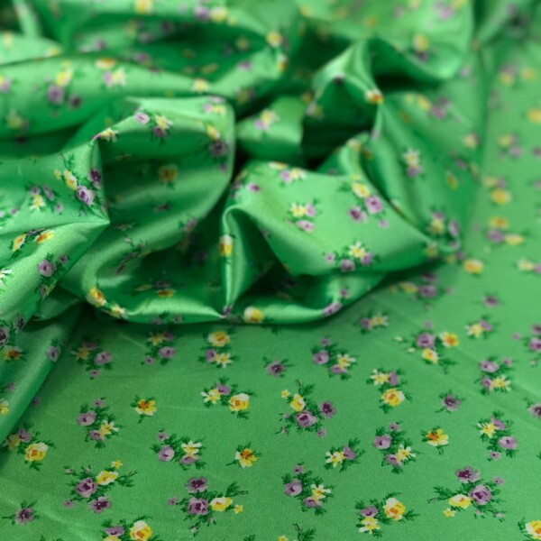 Cetim Belíve Fundo Verde Lima Liberty
