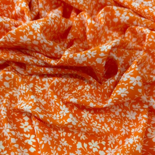 Viscoseda Laranja Liberty Branca