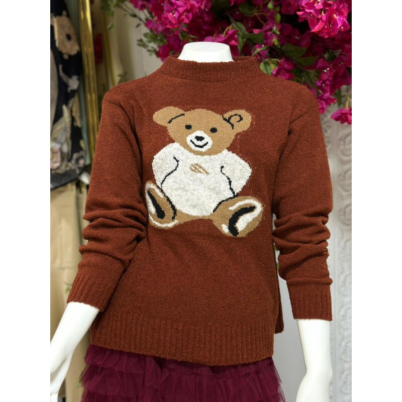 Blusa Tricot Modal Terracota Blusa Tricot Modal Terracota