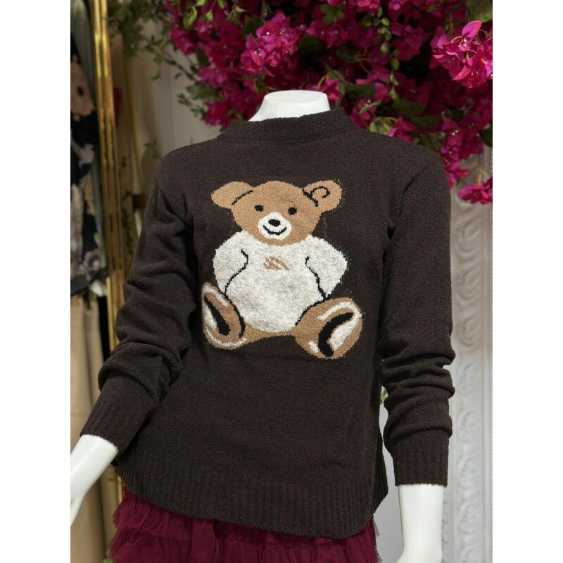Blusa Tricot Modal Marrom Blusa Tricot Modal Marrom