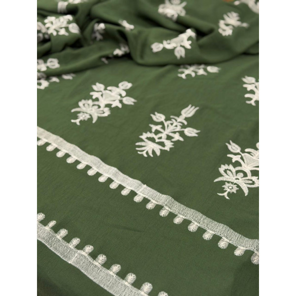 Tencel Bordado Verde Tencel Bordado Verde