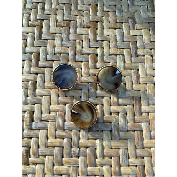 Botão Marrom Mescla P 13749