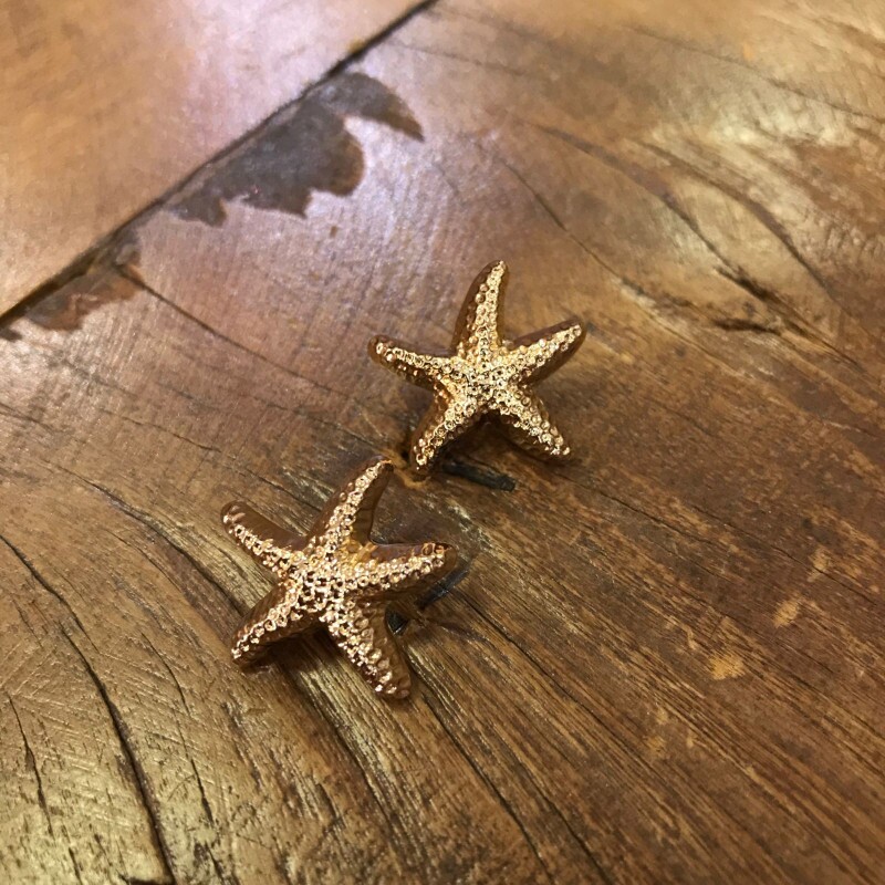 Botão Dourado Estrela do Mar Pequena - 11901