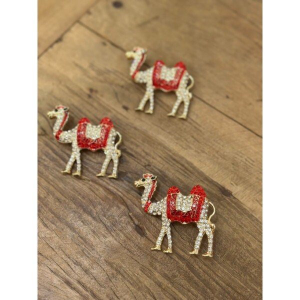 Broche Camelo Vermelho 14179