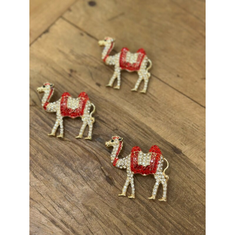 Broche Camelo Vermelho 14179