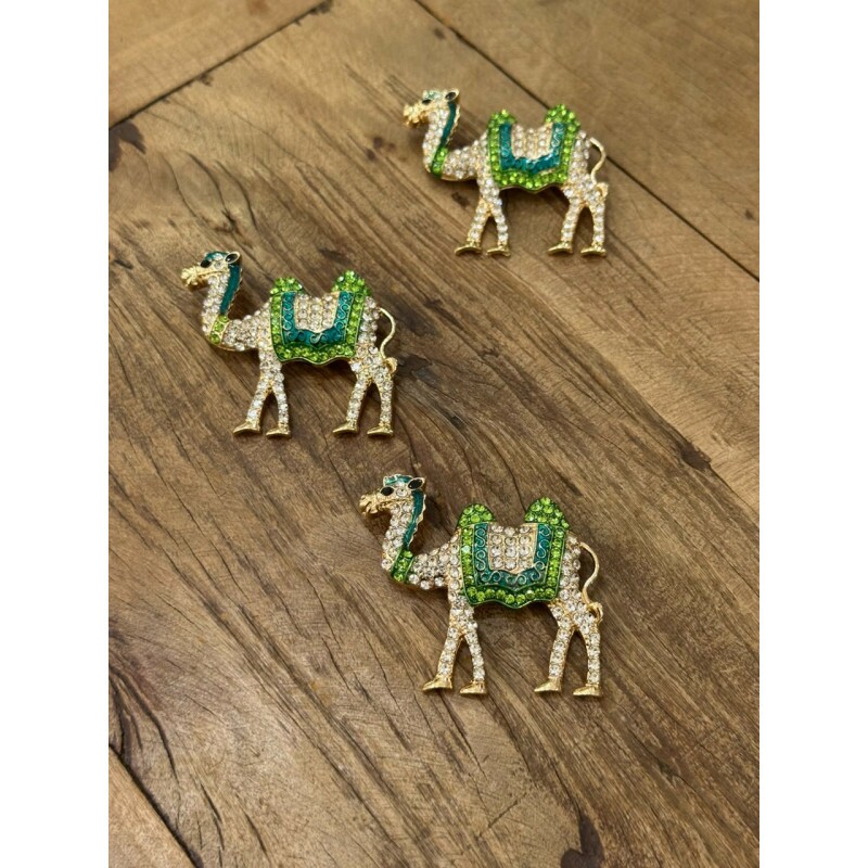 Broche Camelo Verde 14179