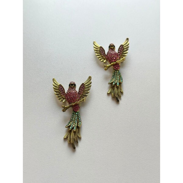Broche Pássaro Rosa