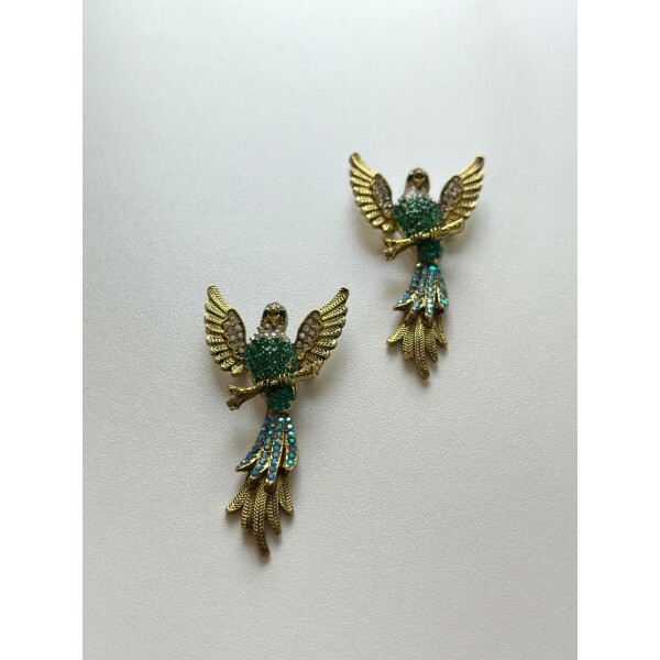Broche Pássaro Verde
