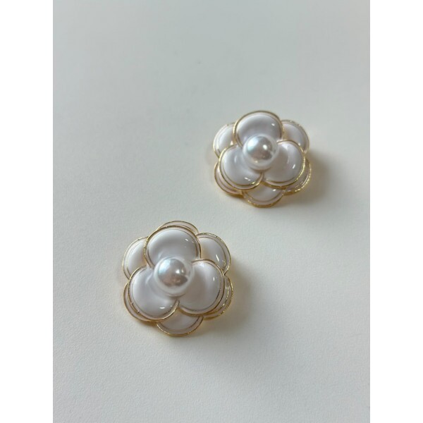 Broche Camélia Branca Broche Camélia Branca
