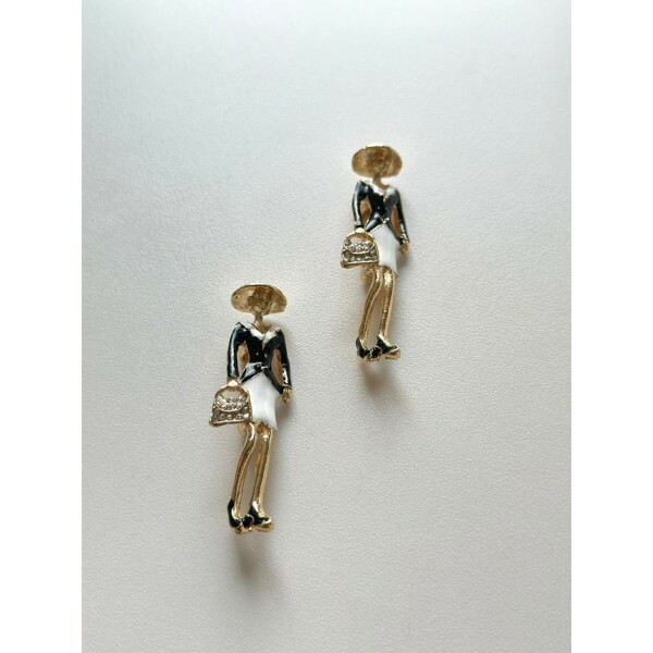Broche Mulher Elegante
