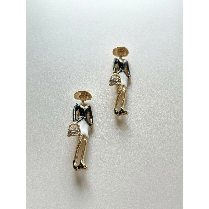 Broche Mulher Elegante