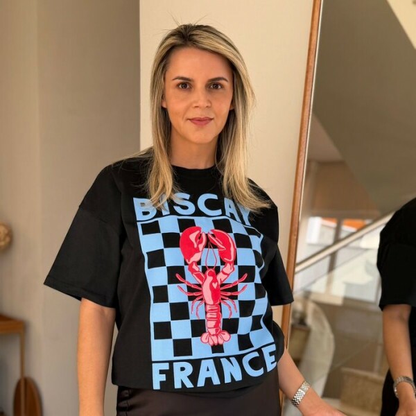 Camiseta Preta G Estampa Lagosta Camiseta Preta G Estampa Lagosta