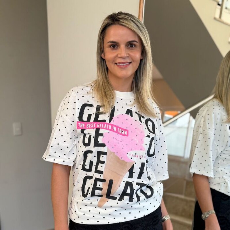 Camiseta G Estampa Gelato Poá Camiseta G Estampa Gelato Poá