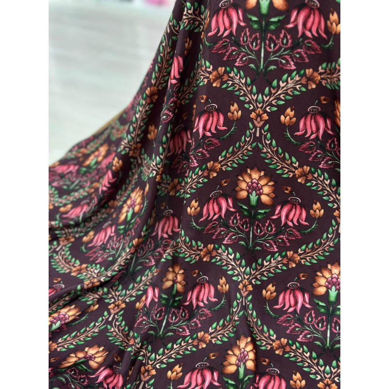 Cetim Italiano Padrões Florais