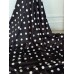  Cetim Preto Polkadots 