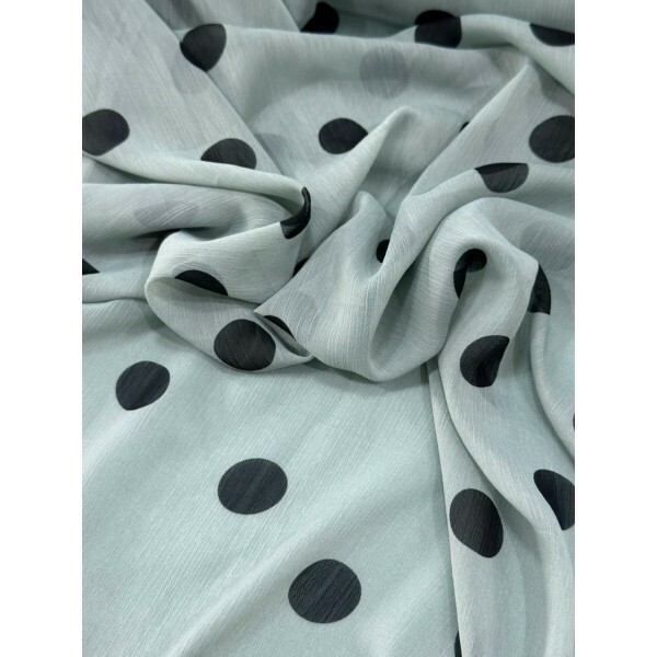 Chiffon Polkadots Verde Aguá 