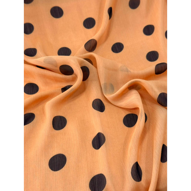 Chiffon Polkadots Laranja Chiffon Polkadots Laranja