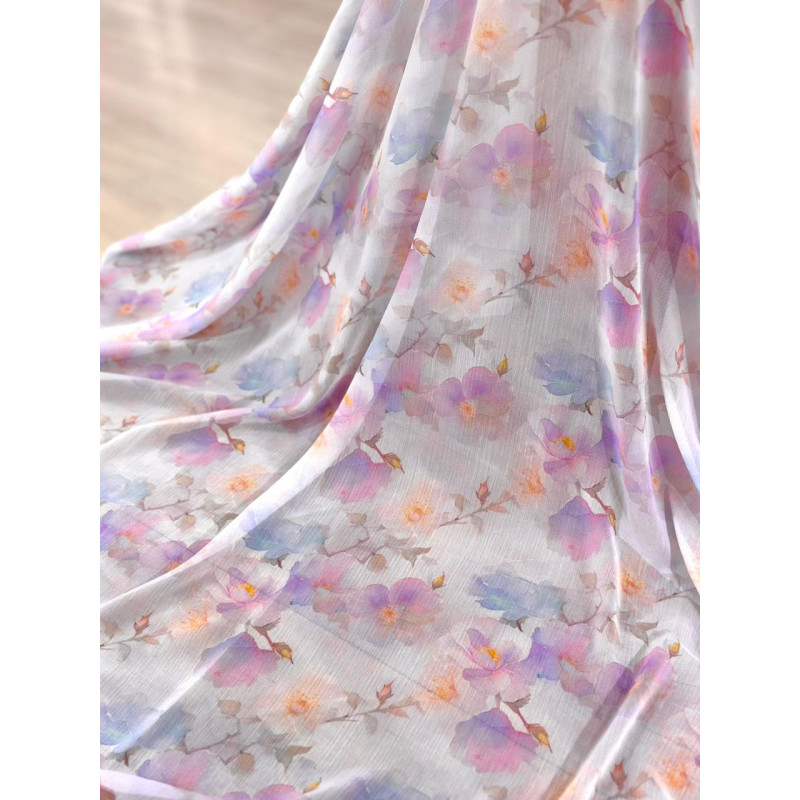 Chiffon Italiano Floral Tons Pastel