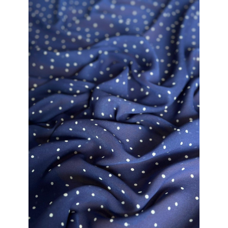 Chiffon Toque de Seda Poá Exclusivo