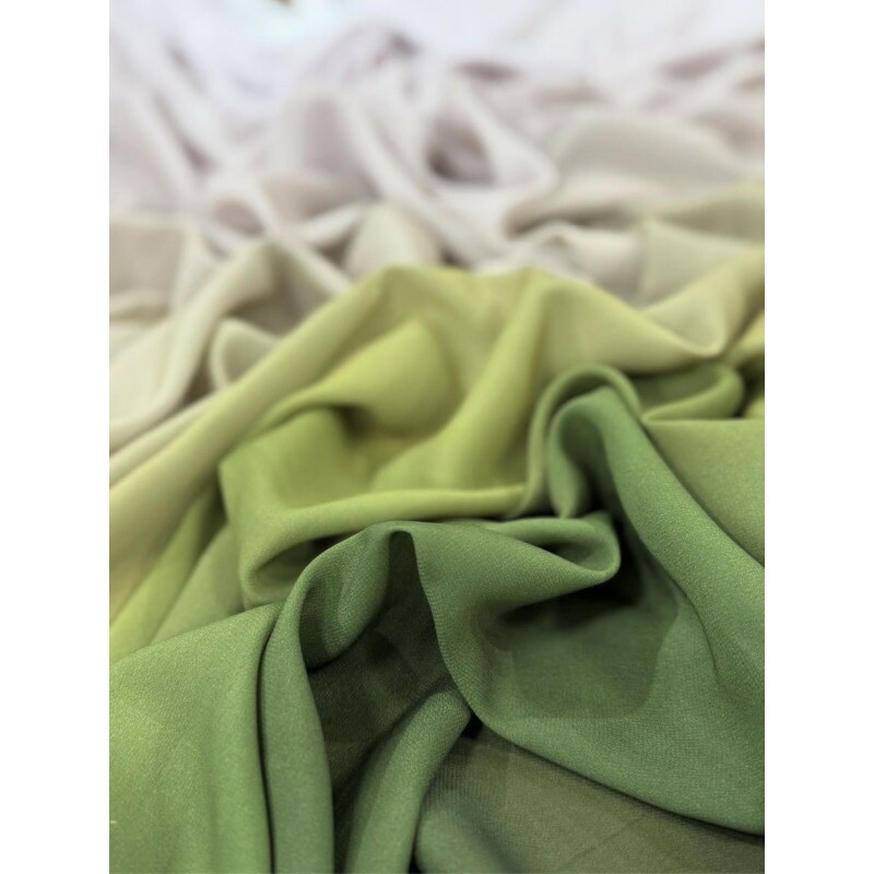 Crepe GGT Degradê Verde Crepe GGT Degradê Verde