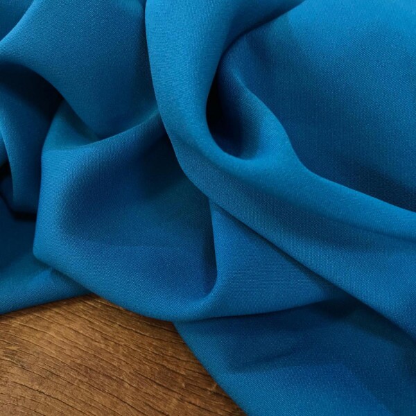Alfaiataria Crepe Carolina Azul Cerúleo