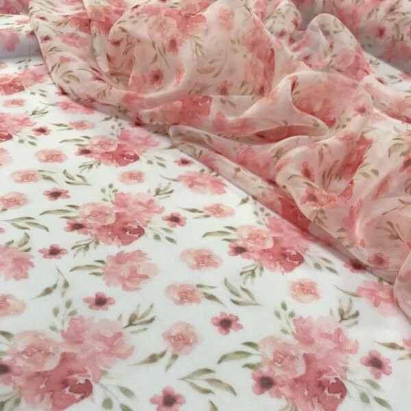 Musseline Toque de Seda Liberty Rosa