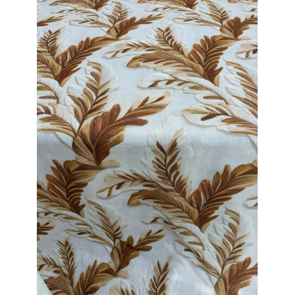 Linho Misto Folhas 3D