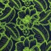 Laise Azul Marinho Bordado Verde Lima Floral