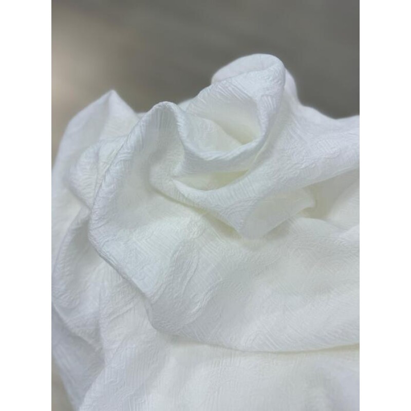 Jacquard de Viscose Off White Jacquard de Viscose Off White