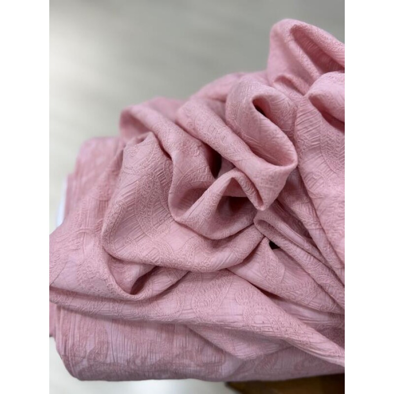 Jacquard de Viscose Rosê Jacquard de Viscose Rosê