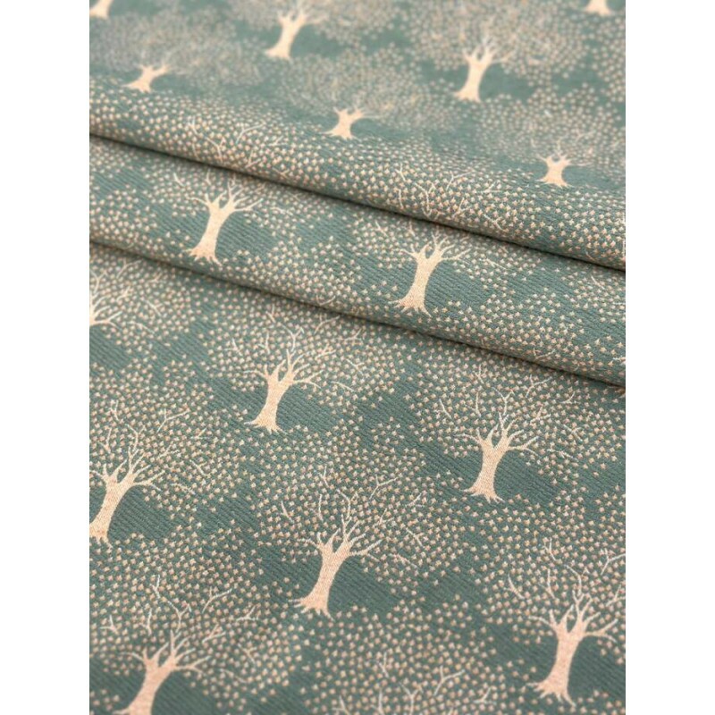 Jacquard Double Face Árvores Jacquard Double Face Árvores