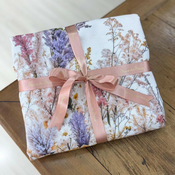 Kit Linho Misto Aquarelado Floral 