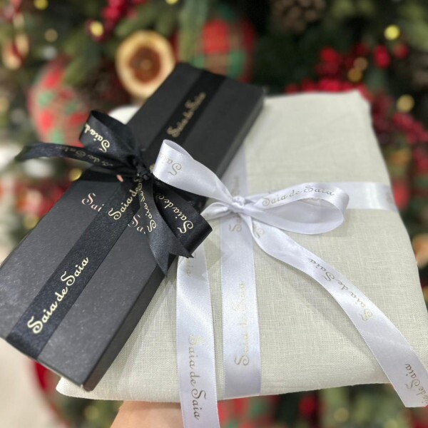 Kit Natalinho Linho Puro + Tesoura Kit Natalinho Linho Puro + Tesoura