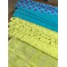 Laise Azul Turquesa Bordada Floral