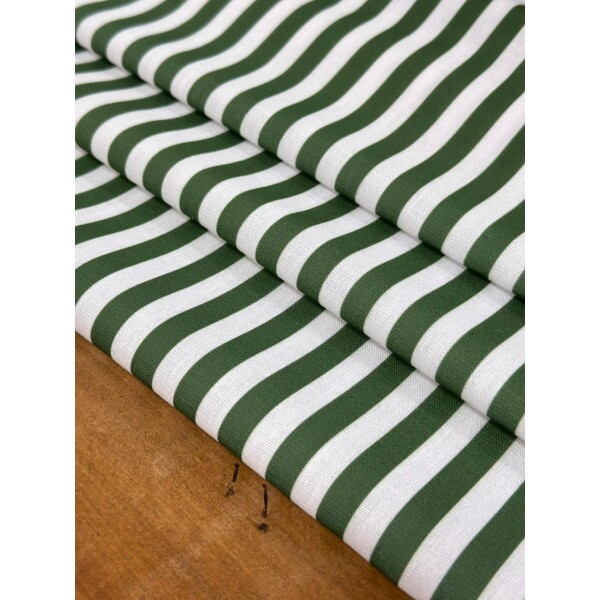 Linho Misto Listrado Verde Linho Misto Listrado Verde