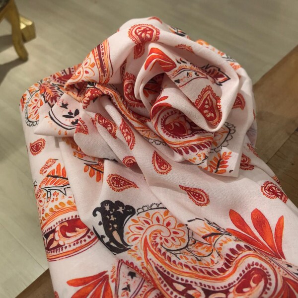 Linho Misto Paisley Exclusivo Linho Misto Paisley Exclusivo