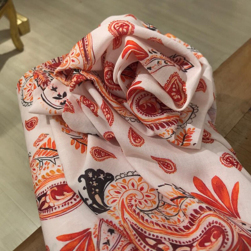 Linho Misto Paisley Exclusivo Linho Misto Paisley Exclusivo